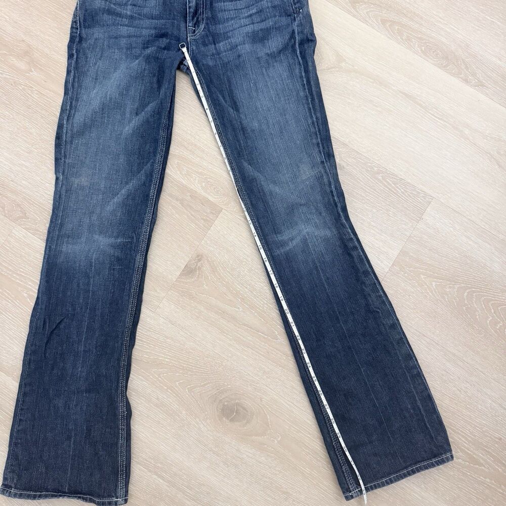 VTG 90s Y2K 7 For All Mankind Flynt Low Rise Bootcut Jeans USA W30 L33 7FAM Auth - Picture 8 of 13